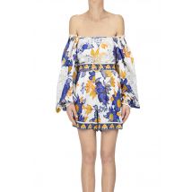 Flower print cotton jumpsuit