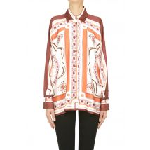 Camicia in satin stampato