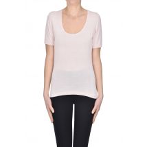 Pullover maniche corte in seta
