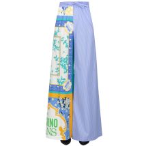 Pantaloni in cotone con doppia stampa