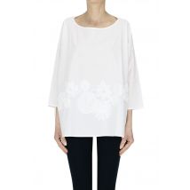 Flower applications blouse