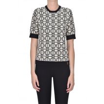 Pullover jacquard stampa logo