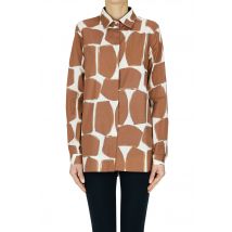 Printed muslin cotton blouse