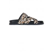 Ciabatte in cavallino animalier