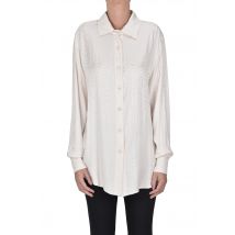 Camicia in satin jacquard