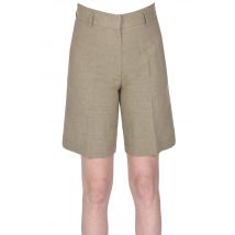Shorts in lino e cotone