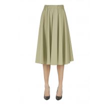Cotton wide skirt