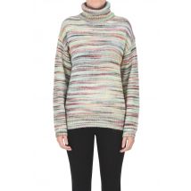 Multicolored turtleneck pullover