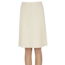 Wool cloth pencil skirt