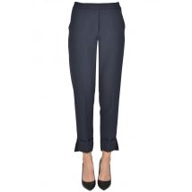 Wool blend trousers