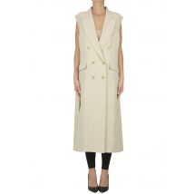 Linen double-breasted gilet