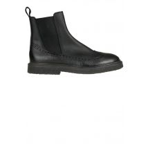 Grainy leather Beatles ankle boots
