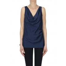 Top drappeggiato in satin