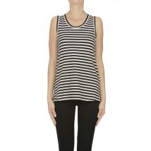 Tank top a righe in cotone