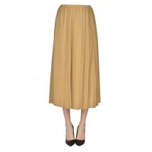 Metallic effect fabric skirt