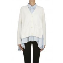 Cardigan con camicia incorporata