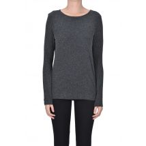 T-shirt in cotone e cashmere