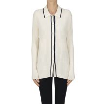 Cardigan a costine stile polo