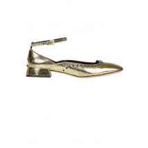 Ballerine in pelle metallizzata