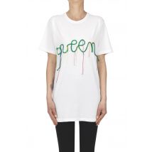 T-shirt con ricamo frontale