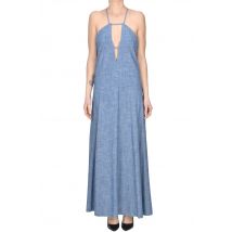 Abito in cotone effetto denim