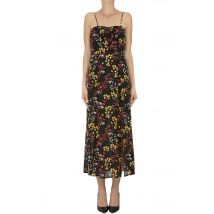 Flower print slip dress