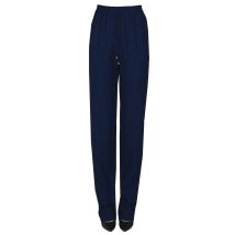 Pantaloni in satin stampa logo
