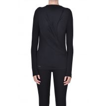 T-shirt con drappeggio frontale