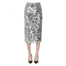 Sequined pencil skirt