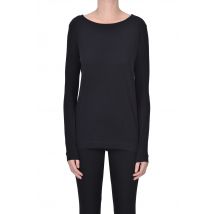 T-shirt in cotone e cashmere