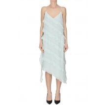 Ruched chiffon dress