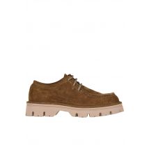 Suede lace-up shoes