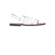 Grainy leather sandals