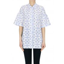 Camicia in cotone traforato