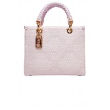 Borsa in tessuto jacquard con loghi