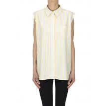 Camicia a righe senza maniche