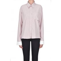 Micro checked print cotton shirt