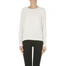 T-shirt in tulle con paillettes