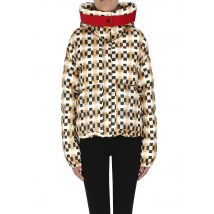 Piumino corto stampa optical