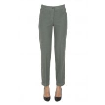 Straight leg moleskin trousers
