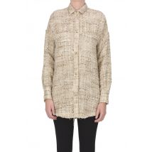 Bouclè shirt jacket