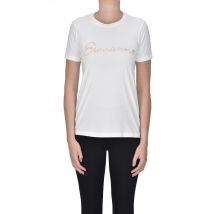 Embellished designer logo t-shirt