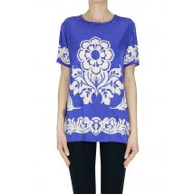 Blusa in satin jacquard