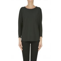 T-shirt con collo a barchetta