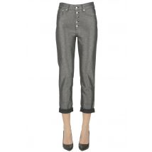 Koons metallic effect jeans