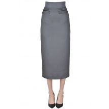 Duchesse fabric pencil skirt