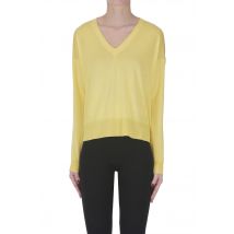 Pullover a scatoletta in seta e cashmere