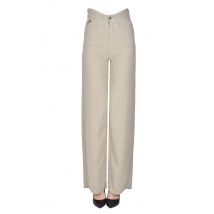 Skater wide leg linen trousers