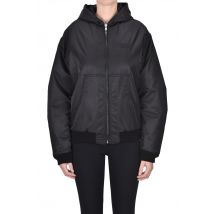 Hooded bomber jacket