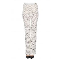 Crochet knit trousers